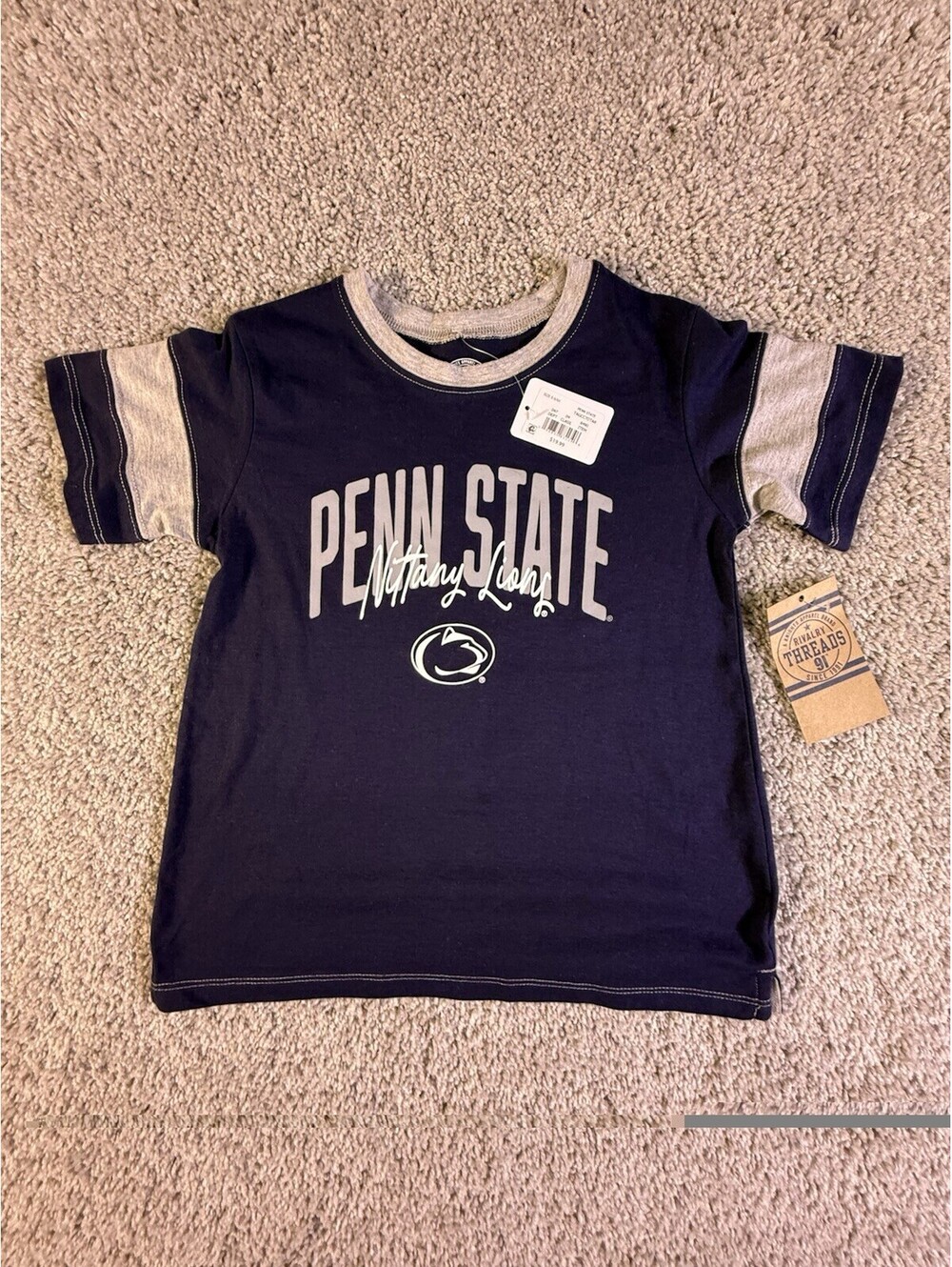 NWT Youth Penn State T Shirt Size Small 6X Blue Short Sleeve